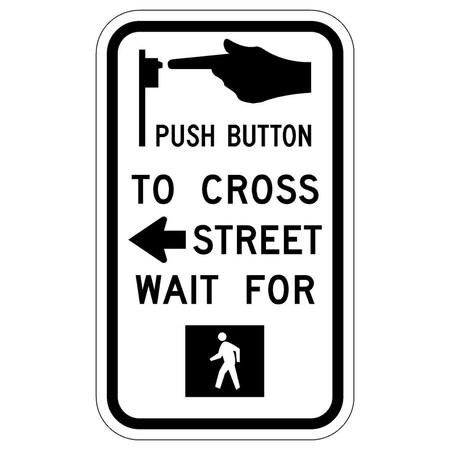 Sign Solutions Usa 15 in Height, 9 in Width, Aluminum, Vertical Rectangle DUS08HWT0915R10-3AL